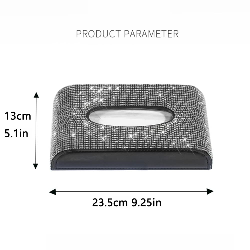 Amazon｜MINGZAIQIPEI キラキラ光るラインストーンティッシュボックス